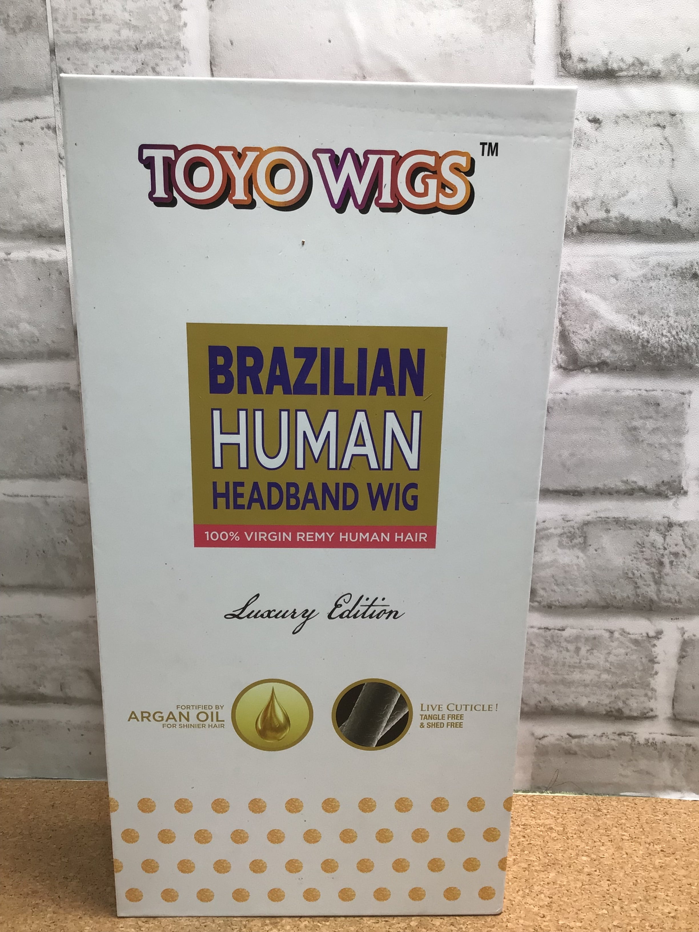 ToyoTress Wigs Curly 100% Human Hair /18 Inch Kinky Curly/ Black (7948015927534)